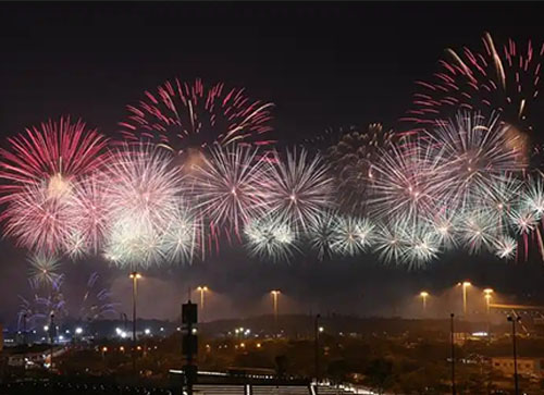 花都区焰火晚会